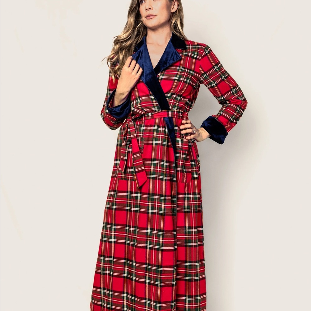 Red Plaid Women's Robe
